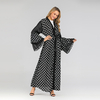 New Foreign Trade Spot Muslim Fashion Polka Dot Pattern Cardigan Robe