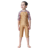  Fashion Girl Sportswear 3 Pieces Islamic Clothing Modest Muslim Fabric Full Cover Swimwear Kids 2021 Swimwear Swimsuit Burkini