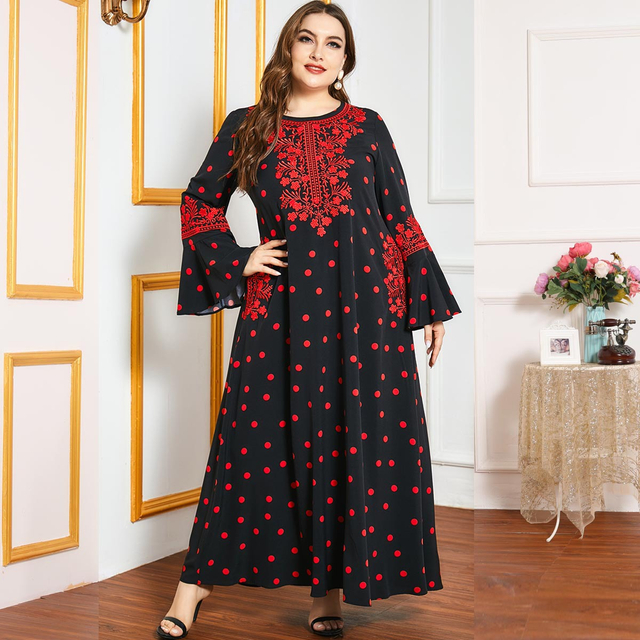  Embroidery Borka Prayer Clothes Vetement Femme Islamic Clothing Vêtements Turkish Dubai Robe Femme Musulman Women Kebaya Maleisie Modest Maxi Dress Open Abaya