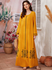  Kaftan Vetements Turkish Muslim Dresses Dubai Musulmane Turkish Femme Burka Fabric Burqa Hijabi Fashion Women Modest Islamic Clothing Borka Cotton Maxi Dress Abaya