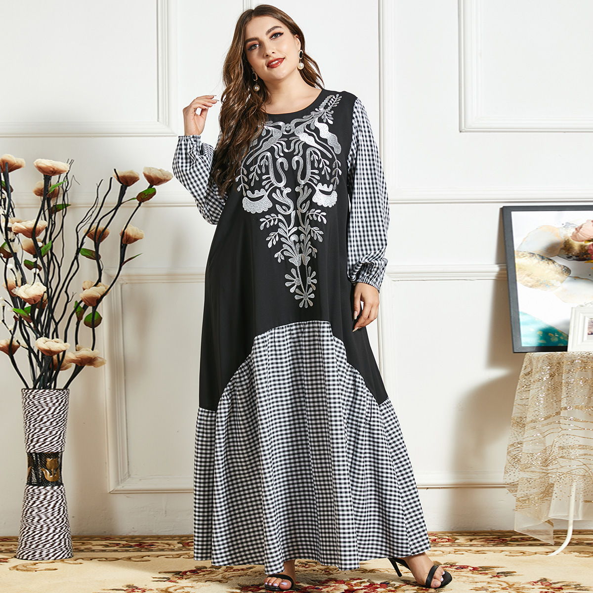  Modern Modest 2022 Thobe Islamic Clothing Prayer Muslim Dubai Kimono Jilbab Women Jalabiya Kaftan Arabic Burka Caftan Maxi Dress Abaya