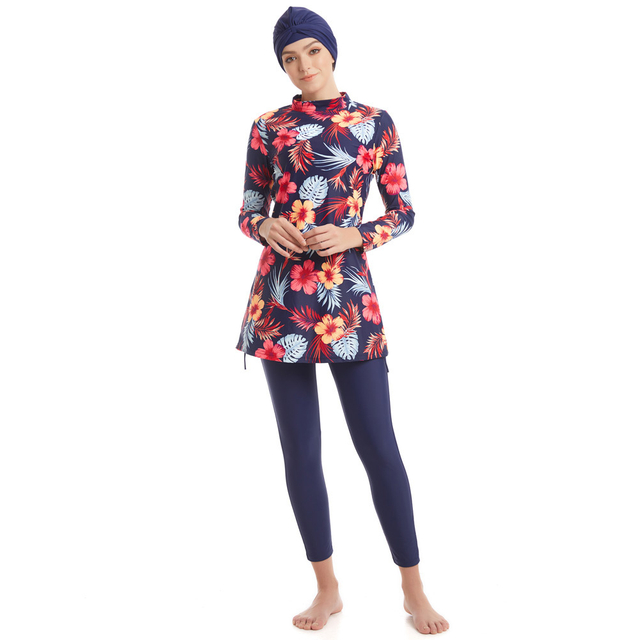 Plus Size Swimwear Muslim Modest Women's Islamic Wholesale Lady Fashion Burkini