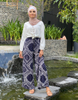  Arabic Jeans Islamic Clothing 2022 Prayer Modern Internet Celebrities Modest Wide-Leg Dubai Burka Kurti Lady Fashion Women Muslim Wide Leg Pants Trousers
