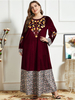  Burka Burqa 2022 Modest Arabic Plus Size Fashion Jilbab Thobe Kaftan Muslim Jalabiya Dubai Women Cotton Modern Islamic Clothing Printing Maxi Dress Abaya