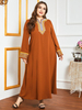  Embroidery Borka Prayer Clothes Vetement Femme Islamic Clothing Vêtements Turkish Dubai Robe Femme Musulman Women Kebaya Maleisie Modest Maxi Dress Open Abaya