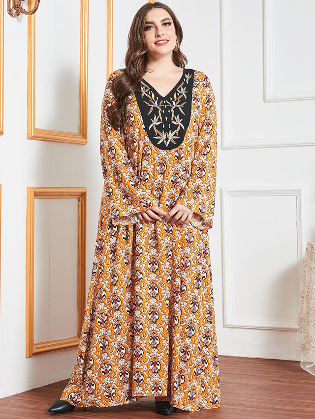  Islamic Clothing Vetement Femme Embroidery Dubai Turkish Prayer Clothes Robe Femme Musulman Modest Vêtements Women Kebaya Maleisie Borka Maxi Dress Abaya