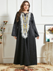  Dubai Women Robe Femme Musulman Vetement Femme Islamic Clothing Kebaya Maleisie Borka Turkish Embroidery Modest Prayer Clothes Vêtements Maxi Dress Abaya