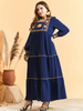  Vêtements Modest Embroidery Islamic Clothing Vetement Femme Borka Kebaya Maleisie Dubai Robe Femme Musulman Women Turkish Prayer Clothes Maxi Dress Abaya