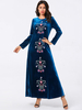  Dubai Embroidery Turkish Women Borka Vêtements Islamic Clothing Modest Robe Femme Musulman Prayer Clothes Vetement Femme Kebaya Maleisie Maxi Dress Abaya