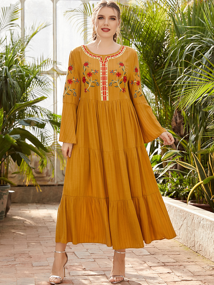  Modest Modern Turkish Hijabi Vetements Musulmane Femme 2022 Plus Size Kaftan Muslim Fashion Women Dubai Arabic Burqa Islamic Clothing Burka Maxi Dress Abaya