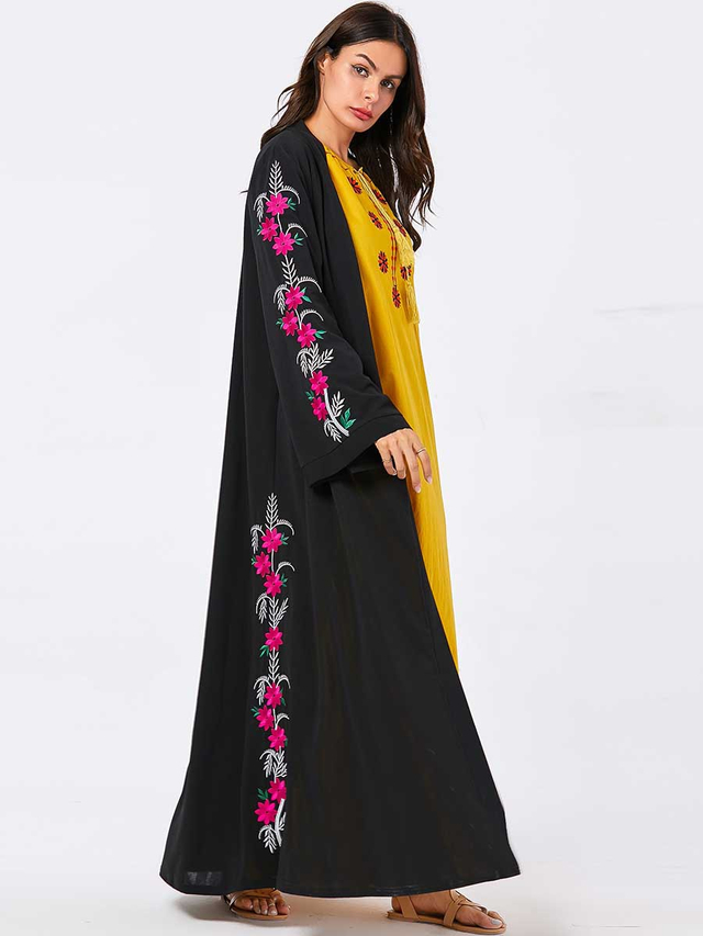  Vetements Femme Muslim Fashion Dubai Hijabi Turkish Burqa Musulmane Islamic Clothing Arabic Women Modern Burka 2022 Kaftan Plus Size Modest Maxi Dress Abaya