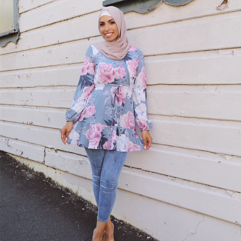 New Design Malaysia Modern Dubai Casual Arabic Islamic 2022 Women Modest Shirt