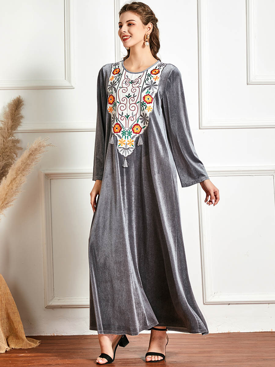  Fashion Arabic Islamic Clothing 2022 Women Dubai Modern Hijabi Burka Modest Musulmane Vetements Muslim Turkish Burqa Femme Kaftan Maxi Dress Abaya