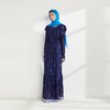 2022 Muslim Spring And Autumn New Foreign Trade Middle East Tassel Solid Color Muslim Elegant Loose Pakistani Women's Wear