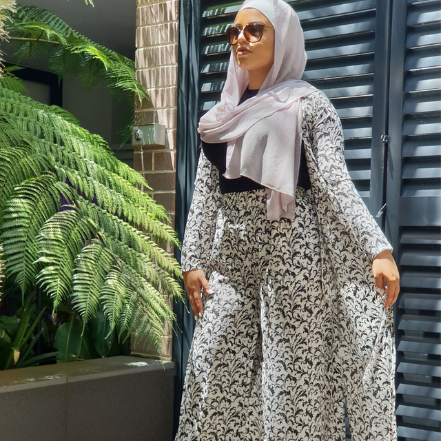 Women 2022 Modern New Design Malaysia Arabic Robe Islamic Salwar Kameez Casual Open Abaya