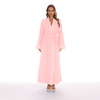2022 Arab Middle East Black Long-sleeved Polka-dot Double-layer Fabric Elegant And Simple Robe