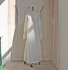 2022 Muslim White Elegant Double-layered Organza Muslim Translucent Jacket