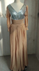2022 Muslim New Elegant Casual Malaysian Chiffon Sequined V-neck Long-sleeved Waist Waist Dress