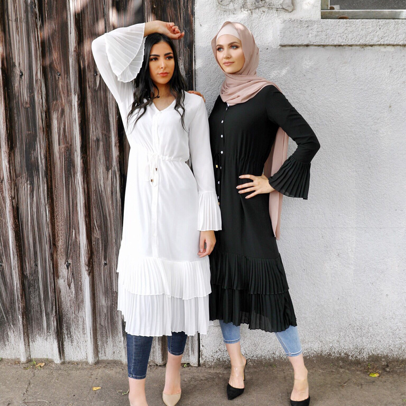 Women New Design Modern Islamic Robe Arabic Casual Salwar Kameez Design Abaya