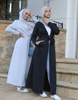 New Design Malaysia Islamic 2022 Modern Women Arabic Robe Salwar Kameez Casual Open Abaya