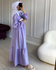  Dubai Turkish 2022 Arab Modest Kaftan Robe Morocco Caftan Muslim Bat Sleeve Kimono Islamic Clothing Burka Jalabiya Prayer Women Maxi Dress Abaya