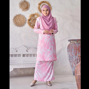 SIPO Eid 2024 Baju Raya Malaysia Baju Kurung Pahang Musulmane Perempuan Korean Moss Crepe Dress Modern Baju Kurung