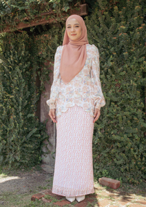 SIPO Eid Custom Malaysia Baju Kurung Premium Chiffon with Full Lining Musulmane Perempuan Dress Small Puff with Snap Sleeves Modern Kurung
