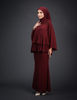 SIPO 2024 Wholesale Custom Mini Kurung Lace Round Neck Muslim Women Dress Malaysia Baju Kurung
