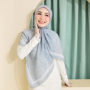 SIPO Customized Design Malaysia Kurung Bawal Cotton Voile Premium Square Scarf Digital Printed Floral Tudung Bawal Muslim Hijab Scarf