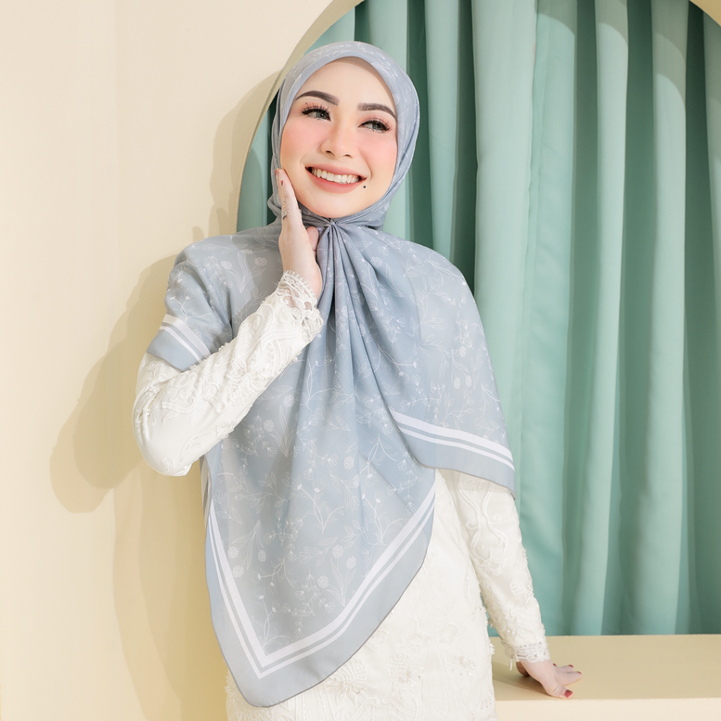 SIPO Customized Design Malaysia Kurung Bawal Cotton Voile Premium Square Scarf Digital Printed Floral Tudung Bawal Muslim Hijab Scarf