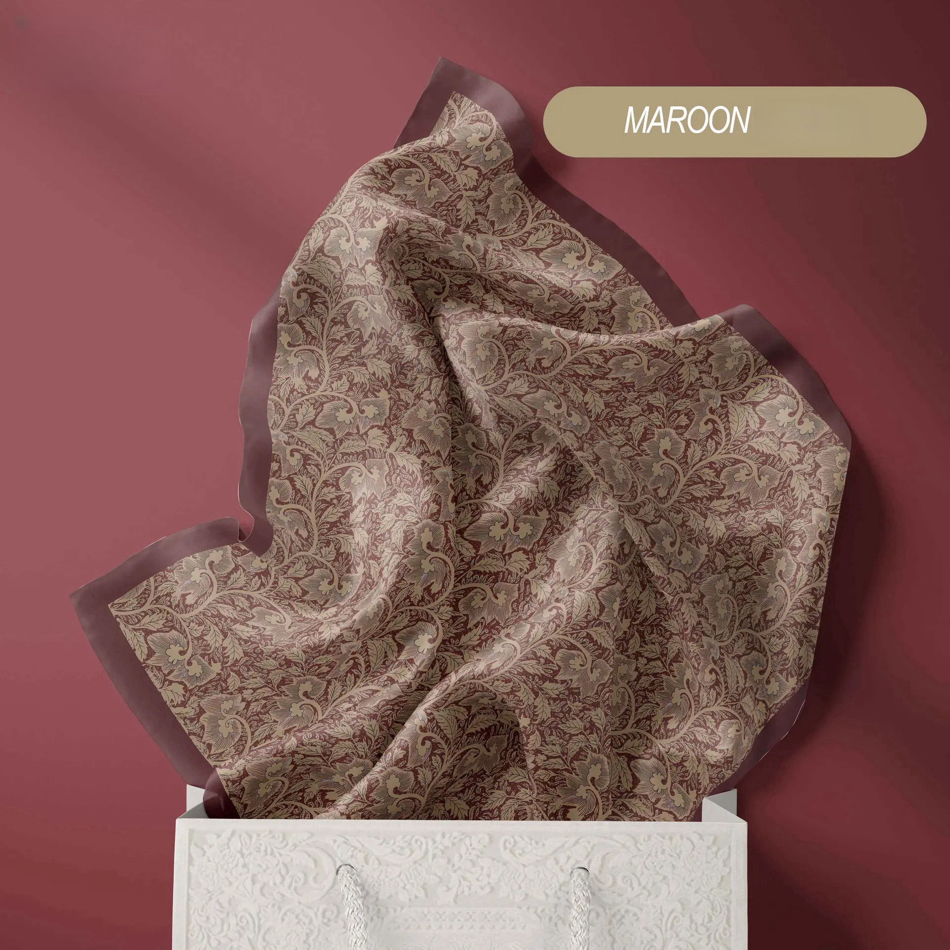 SIPO Factory Price Custom Malaysia Printed Voile Custom Printed Cotton Voile Malaysia Tudung Bawal Hijab for Muslim Women