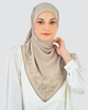 SIPO 2024 New Customize Muslim Luxury Embroidery Edge Scallop Georgette Chiffon Hijab Malaysia Shawls Scarves Tudung