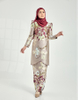 Embroidery Baju Kurung Moden Flower Lace