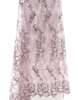 Embroidery Lace PEARL BEADED LACE IN PURPLE Fabric