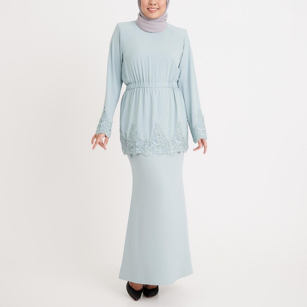 Kurung Modern Flower Border Lace 