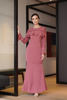 Kurung Ruffles Wrinkle Dusty Purple