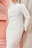 SIPO 2024 Modern Baju Kurung Manufacturer High Quality Premium Cotton Full Body Lace Muslim Women Dress