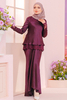 SIPO High Quality Modest Wear Malaysia Baju Kurung Mini Scallop Kurung with French Lace for Women