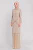 SIPO Wholesale Luxury 2024 Latest Elegant Embroidery Malaysia Modern Baju Kurung Islamic Clothing for Women 
