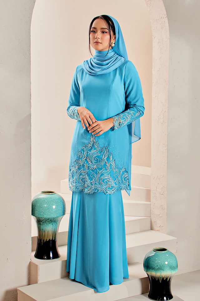 SIPO Custom Design Baju Kurung Modern 2024 Muslim Dress Malaysia Musulmane Women Dresses