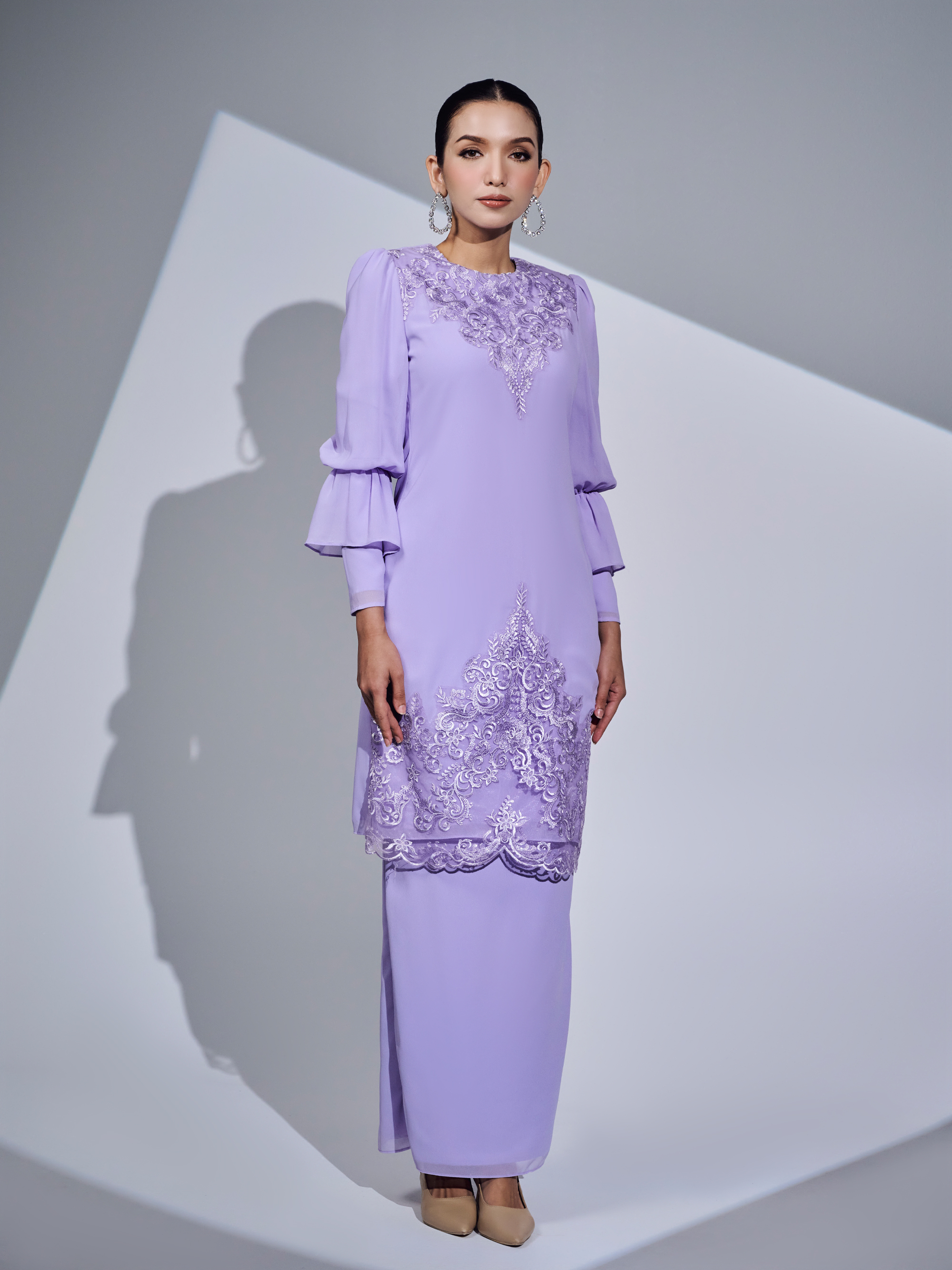 SIPO Wholesale Luxury 2024 Latest Elegant Embroidery Lace Muslim Dress Malaysia Baju Kurung Modern