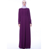 Creasing High Waist Muslim Islamic Abaya Maxi Dress Modest Dress
