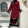 New Ramadan Cardigan Robe Stitching Embroidery Turkish Islamic Muslim Kimono