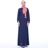 Dot Latern Sleeve Muslim Islamic Abaya Maxi Dress