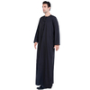 Fashion Crew Neck Traditional Embroidered Breathable Long Sleeve Muslim Islamic Clothing Men Thobe 