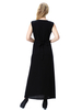 Dubai Round Neck Breathable Long Sleeve Chiffon Muslim Islamic Women Abaya Dresses Clothing