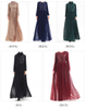 Two Layer Chiffon Fabric Islamic Abaya Dresses Women Clothing For Party