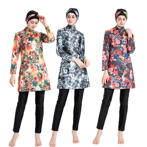 SIPO Dubai Popular Arabic FREE SHIPPING Swimwear Full Covered Swimsuit For Muslim Suit Set Islamic Clothing