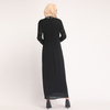 Wholesale Arabic High Collar Pearls Muslim Dresses Skirts Woman Ethnic Islamic Clothing