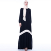 Colorblock Loose Fit Muslim Abaya Women's Robe Islamic Dress Maxi Dress
